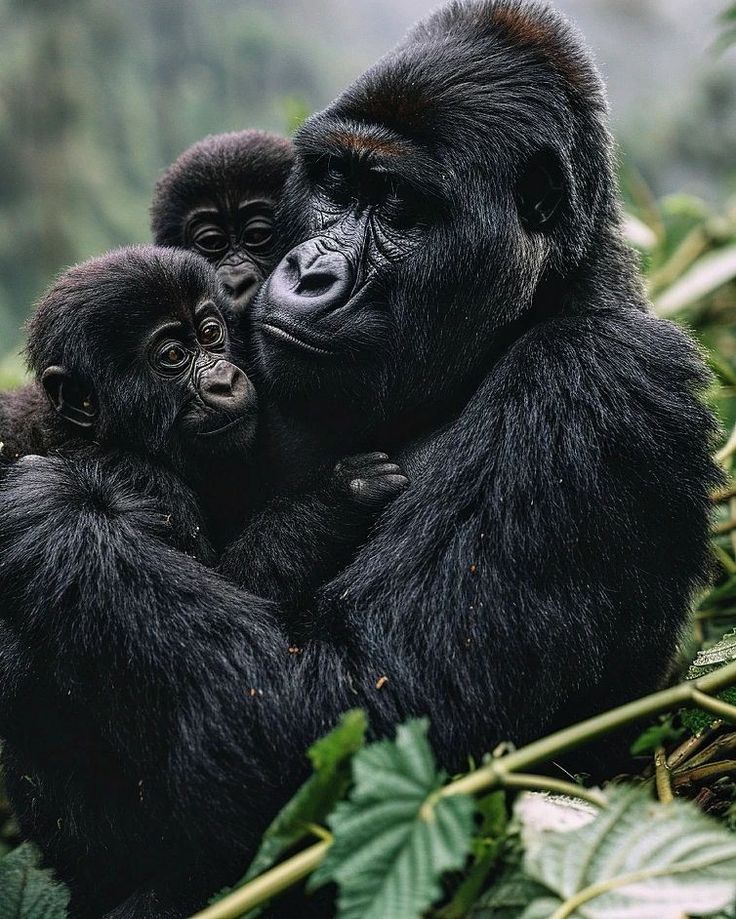 Tourist enjoying gorilla trekking in Uganda’s Bwindi Impenetrable Forest